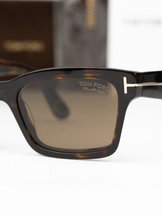 Tom Ford MIKEL Women Sunglasses Havana Brown Polarized Rectangle FT1085 52H NEW main image 2